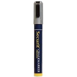 Kridtmarker Securit 2–6 mm skrå spids, metallic, 12 stk