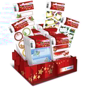 Etiketten HERMA Display Sticker DECOR Weihnachten, sortiert, 60-t