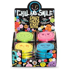 Haftnotiz TRENDHAUS Chill & Smile, sortiert, Ø 6,5 cm, 100 Blatt