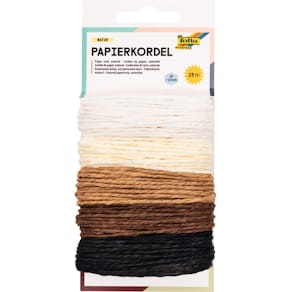 Papierkordel Folia Natur, sortiert