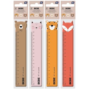 Lineal INTERDRUK BEBE Friends, 15 cm, sortiert