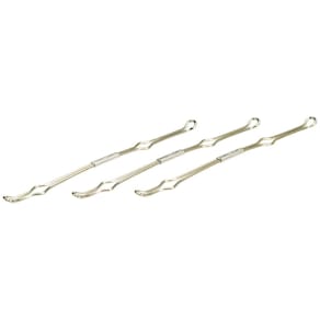 Ordner-Niederhalter Leitz, silber, 80 mm Bügelabstand