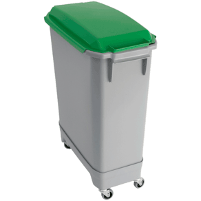 Paket 1 × 60 liter, med lock, grå