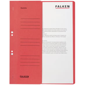 Ösenhefter Falken, 1/2 Deckel, rot