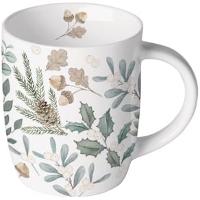Kaffeebecher AMBIENTE Blättern, 0,2l, Fine Bone China