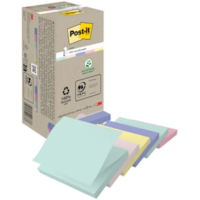 Haftnotizblock Post-it Z-Notes Recycling, sortiert, 76 x 76 mm, 1