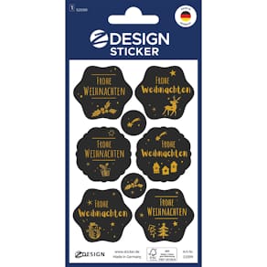 Weihnachtsetikett Avery Zweckform Season, Frohe Weihnachten, rubi