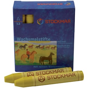 Wachsfarbstifte Stockmar, zitronengelb, 12 Stück