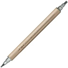 Kalligrafipenna ZIG dubbel spets silver