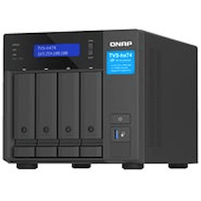 QNAP TVS-H474 - NAS-server - 4 fack - SATA 6Gb/s - RAID JBOD, 0,