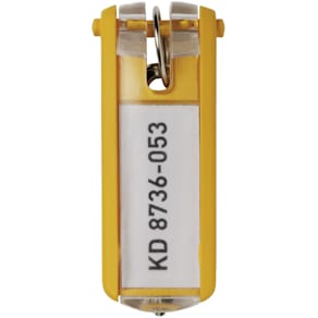 Schlüsselanhänger Durable KEY CLIP, gelb