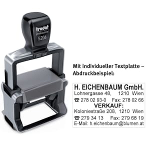 Selbstfärbestempel Trodat Professional 5205, mit Platte