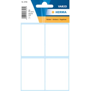 Vielzweck-Etiketten HERMA, 40 x 55 mm, 28 Stück, weiß