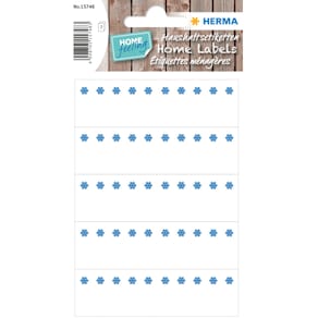 Tiefkühletiketten HERMA Eiskristalle, weiß, 76 x 23 mm, 35 Stück