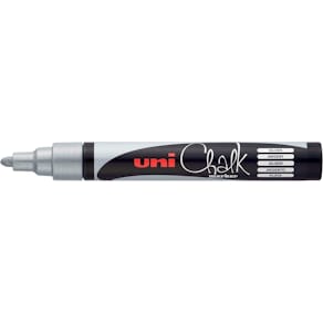 Krijtmarker Uni-ball, zilver, ronde punt 1,8 - 2,5 mm