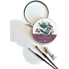 Aquarellblock Hahnemühle Expression Rund, Ø 13 cm, 30 Blatt, 300g