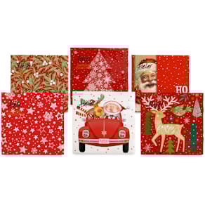 Zelltuchserviette ATELIER Red Christmas, 33 x 33 cm, 20 St.