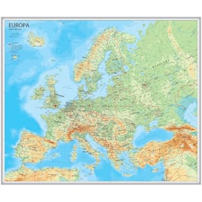Affisch Europa karta