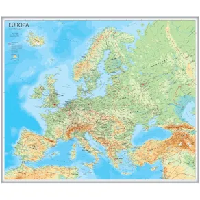 Affisch Europa karta