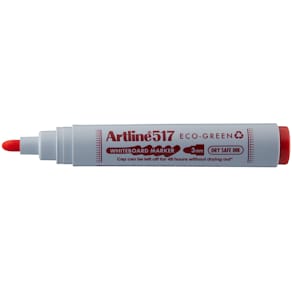 Whiteboardpenna Artline 517 Eco-green rund röd