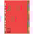 Tabbladen Esselte Economy, 10 tabs, A4, gerecycled karton, assorti