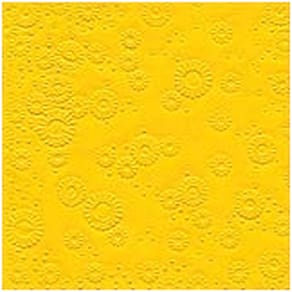 Serviette Paper+Design Basics, Zelltuch, gelb