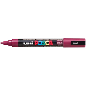 Paintmarker Uni POSCA PC-5M, 1,8-2,5 mm, wijnrood