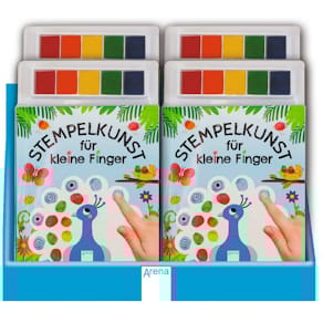 Malbuch Arena Stempelkunst, 48 Seiten, 17x25 cm, mit 5 Stempelkis