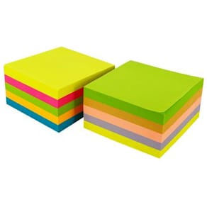 Notes LYRECO kub prem 76x76 färger 2/fp