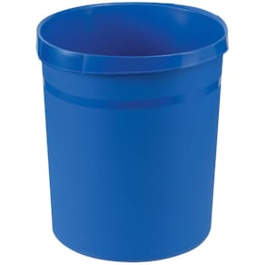 Papiermand Han, kunststof, blauw, 18 l, Ø34,5 cm