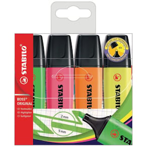Överstrykningspenna STABILO Original, 4-pack