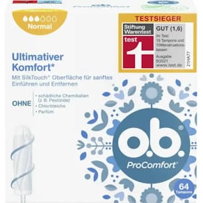 Tampons O.B. ProComfort Normal, 64 Stück