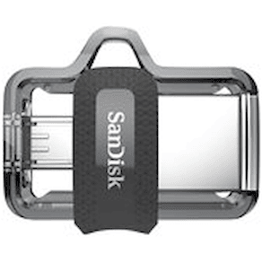SanDisk Ultra Dual M3.0 - USB flash-enhet - 256 GB - USB 3.0 /