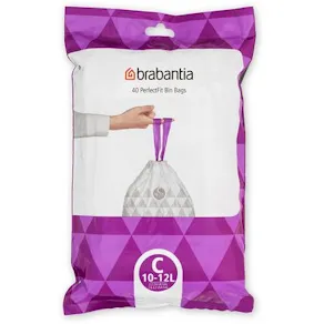 Insatspåse C BRABANTIA 10-12L vit 40/fp