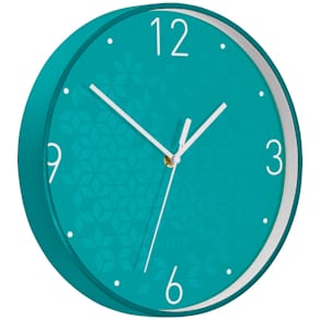 Wanduhr Leitz WOW Quarz, Ø29 cm, eisblau