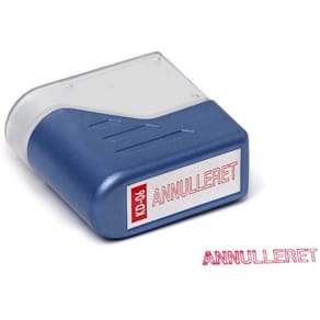 Stempel Trodat Deskmate rød, 1 stk