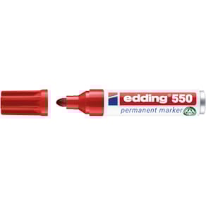 Permanentmarker edding 550, 3-4 mm, rot