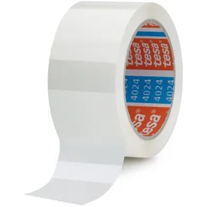 Packtejp TESA Vit, PP/Akryl, tystavrullad, 50mm x 66m, 6/fp