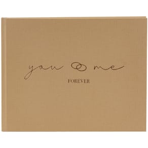 Gästebuch GOLDBUCH you & me forever, 29x23 cm, braun, 50 Seiten