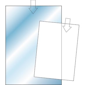 Plastfodral A4 Präglad, öppen kortsida, 0,12mm, 100st