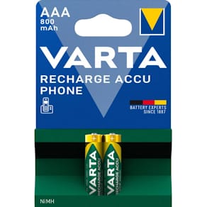 Batterie AAA VARTA Recharge Accu Phone T398, 800mAh
