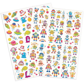 Stickers robotar och rymdfigurer 154/fp