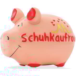 Spardose KCG Schuhkaufrausch, Schwein, klein