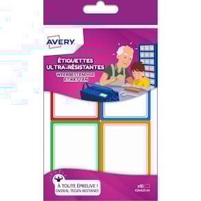 Etiketten Avery Family weerbestendig, ft 4,5 x 6,5 cm, etui met  