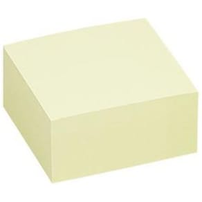 Notes Kub, 75x75mm, gul, 400bl