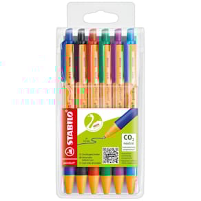 Kugelschreiber STABILO pointball, 6 St.