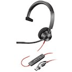 HP Poly Blackwire 3310 - Blackwire 3300 series - headset - på