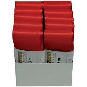 Taftband GOLDINA Basic, 40 mm x 3 m, rot
