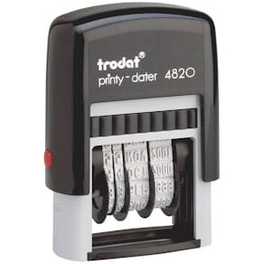 Datumsstempel Trodat Printy 4820, schwarz, 4 x 25 mm, SB-Verpackt