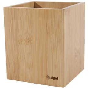 Stifteköcher Sigel bambus, natur, 9,2 x 10,6 x 9,2 cm